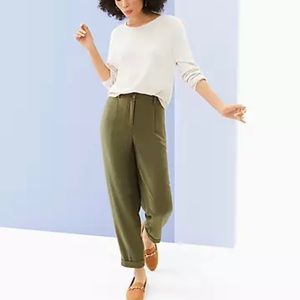 LOFT Outlet Pleated Ankle Pants - Size M